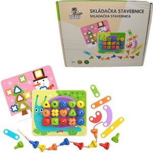 BABU - Logická dřevěná stavebnice DUHA