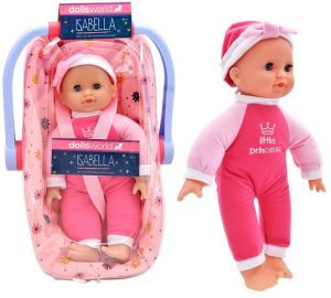 Miminko Anička s houpací autosedačkou 30 cm - 2 druhy