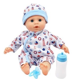 Dolls World Miminko Baby Joy BLUE - 38 cm