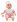 Dolls World Miminko Little Treasure PINK - 38 cm