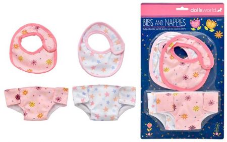 Bryndáky a pleny pro panenky 46 cm