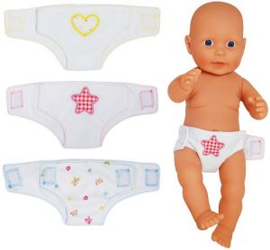 Látkové pleny pro panenky 46 cm