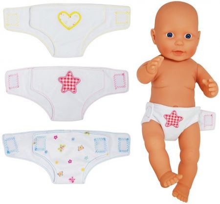 Látkové pleny pro panenky 46 cm