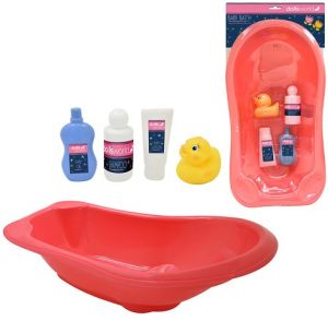 Koupací set pro panenky 46 cm s vaničkou a doplňky