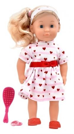 Dolls World Módní panenka Charlotte - 36 cm: Růžová srdíčková princezna