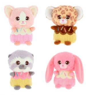 KEEL SF3070 Voňavé plyšové mini cupcaky 12 cm - 4 druhy