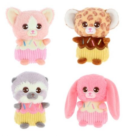 KEEL SF3070 Voňavé plyšové mini cupcaky 12 cm - 4 druhy