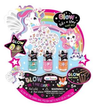Sada laky na nehty - svítící ve tmě