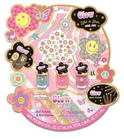 Sada laků a samolepek na nehty