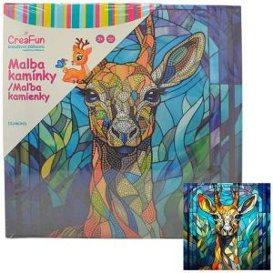 Diamantové malování - Jelen 30 x 30 cm