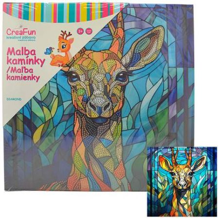 Diamantové malování - Jelen 30 x 30 cm