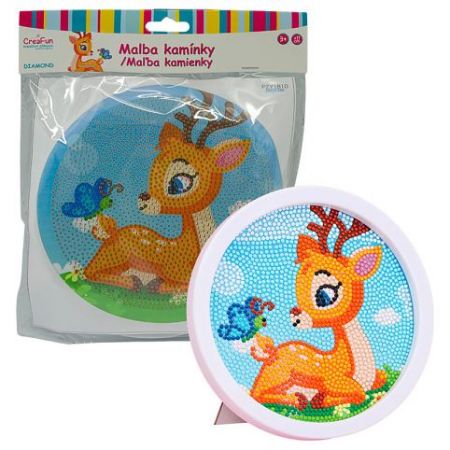 Diamantové malování s rámem - Kreslený koloušek 17 cm
