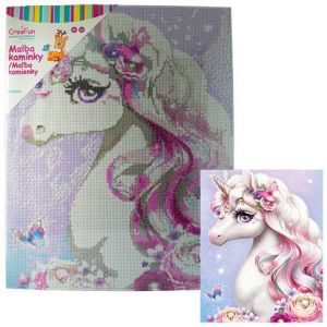 Diamantové malování - Princezna pegas 40 x 50 cm