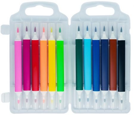 CreaFun - FIXY DUO trojhranné 12 barev