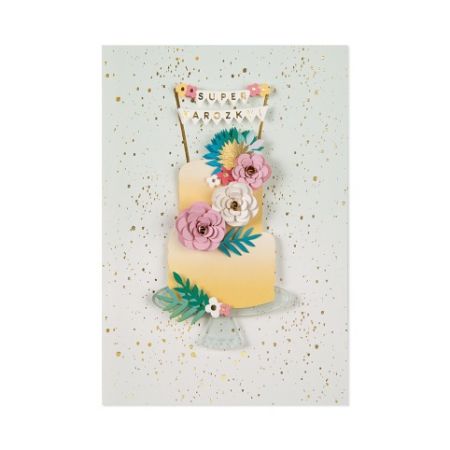 ALBI Luxusní narozeninové přání - Dort