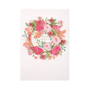 ALBI Luxusní narozeninové přání - Květinová rozeta