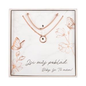 ALBI Dvojitý náhrdelník - Jsi můj poklad