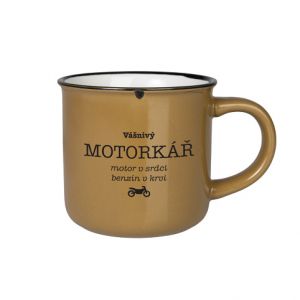 ALBI Kameninový plecháček - Vášnivý motorkář