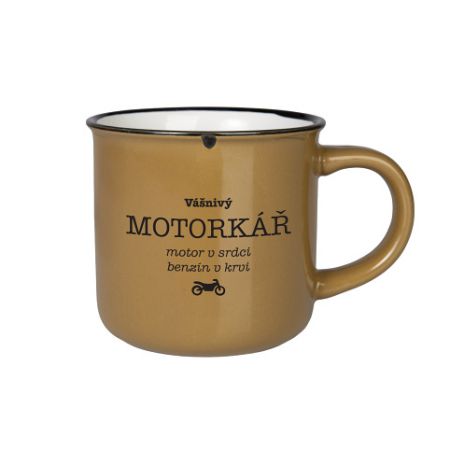 ALBI Kameninový plecháček - Vášnivý motorkář