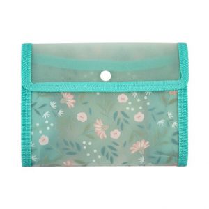 ALBI Pouzdro na dokumenty A6 - Zelené květiny