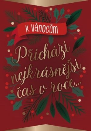 ALBI Vínové přání se zlatým textem