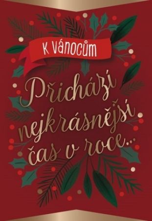 ALBI Vínové přání se zlatým textem