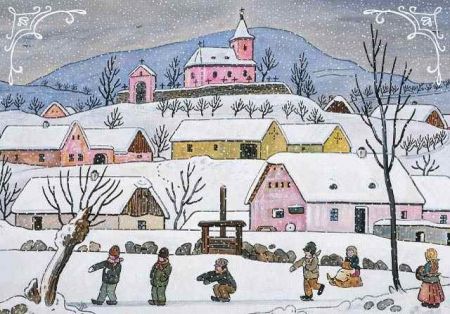 ALBI L-Děti si hrají u rybníka