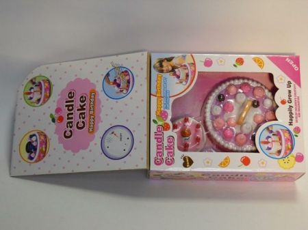 Sada dortů se svíčkou