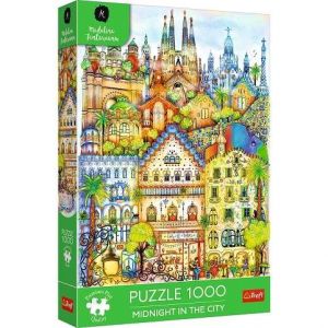 Puzzle Premium 1000 dílků - Půlnoc v Barceloně