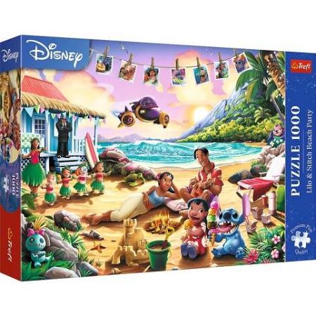 Puzzle Premium 1000 dílků - Lilo &amp; Stitch Plážová párty