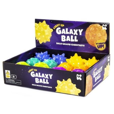 Svítící skákací míček Galaxy