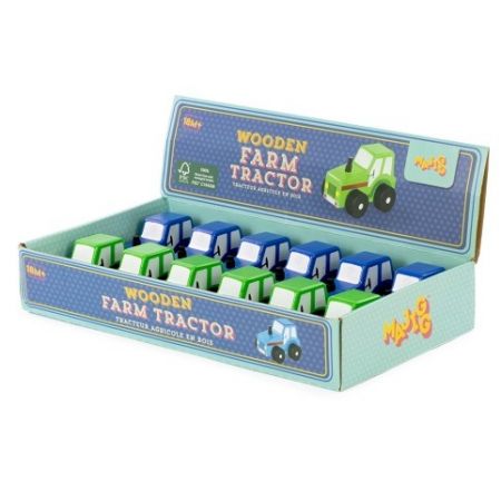 Dřevěný traktůrek