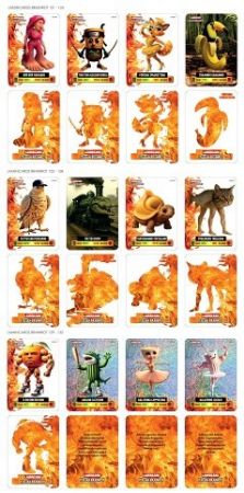 Laminované sběratelské kartičky BrainRot