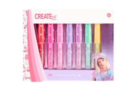 Lesk na rty voňavý s třpytkami 5 ks Creat it!