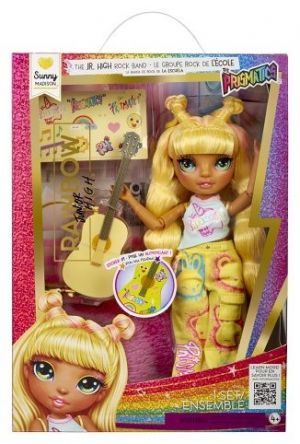 Rainbow High Junior Fashion panenka v rockové kapele - Sunny