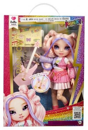 Rainbow High Junior Fashion panenka v rockové kapele - Bella