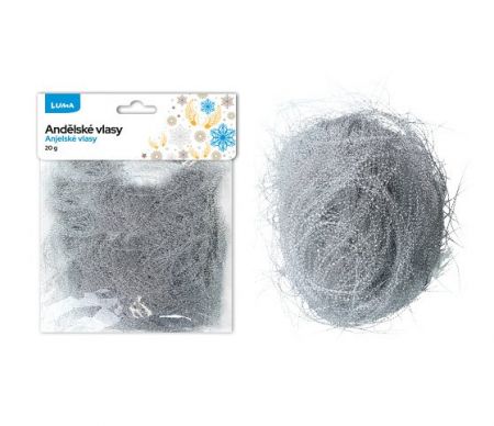 Andělské vlasy stříbrné 20g LUMA