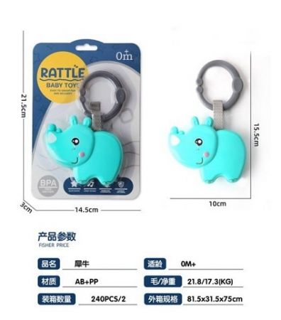 Maamaa Chrastítko nosorožec 21,5 cm