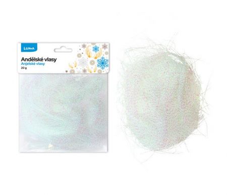 Andělské vlasy bílé 20g LUMA