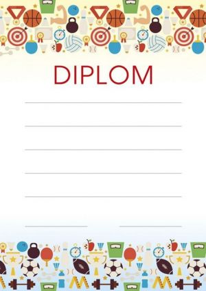 Diplom A4 - Sportovní hry / BD145 / Baloušek tisk