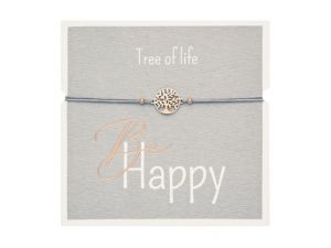 Gifty - Be Happy náramek - rg. plated Tree