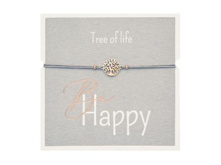 Gifty - Be Happy náramek - rg. plated Tree