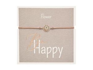 Gifty - Be Happy náramek - rg. plated Flower