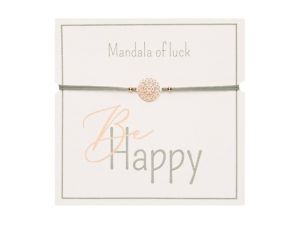 Gifty - Be Happy náramek - rg. plated Mandala
