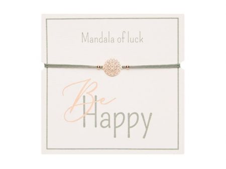 Gifty - Be Happy náramek - rg. plated Mandala