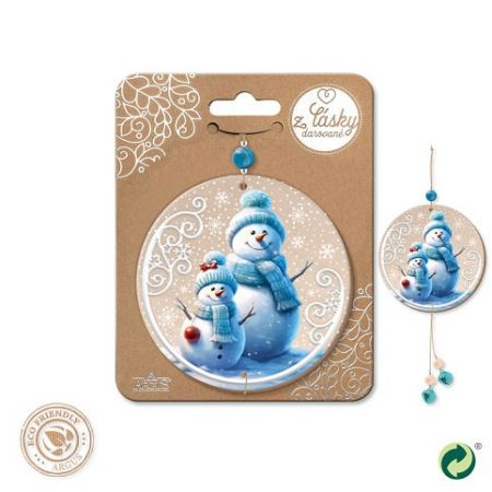 ARGUS Vánoční dřevěná dekorace kruh 23571007