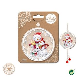 ARGUS Vánoční dřevěná dekorace kruh 23571008