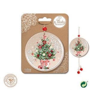 ARGUS Vánoční dřevěná dekorace kruh 23571010