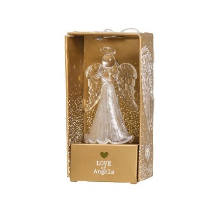 ARGUS Vánoční dekorace a dárek anděl ze skla 23670002