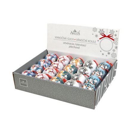 ARGUS Vánoční dekorace a dárek - plechová koule MIX 23648001